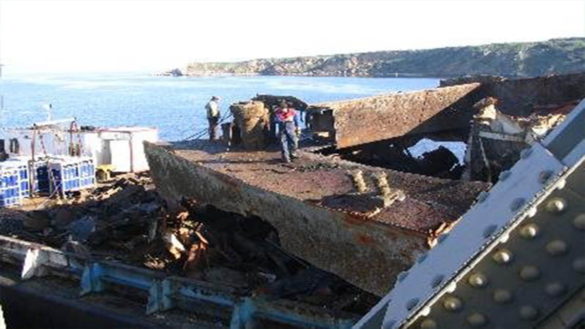 REMOVAL OF THE WRECKAGE OF THE M/V MARE CARGO SHIP